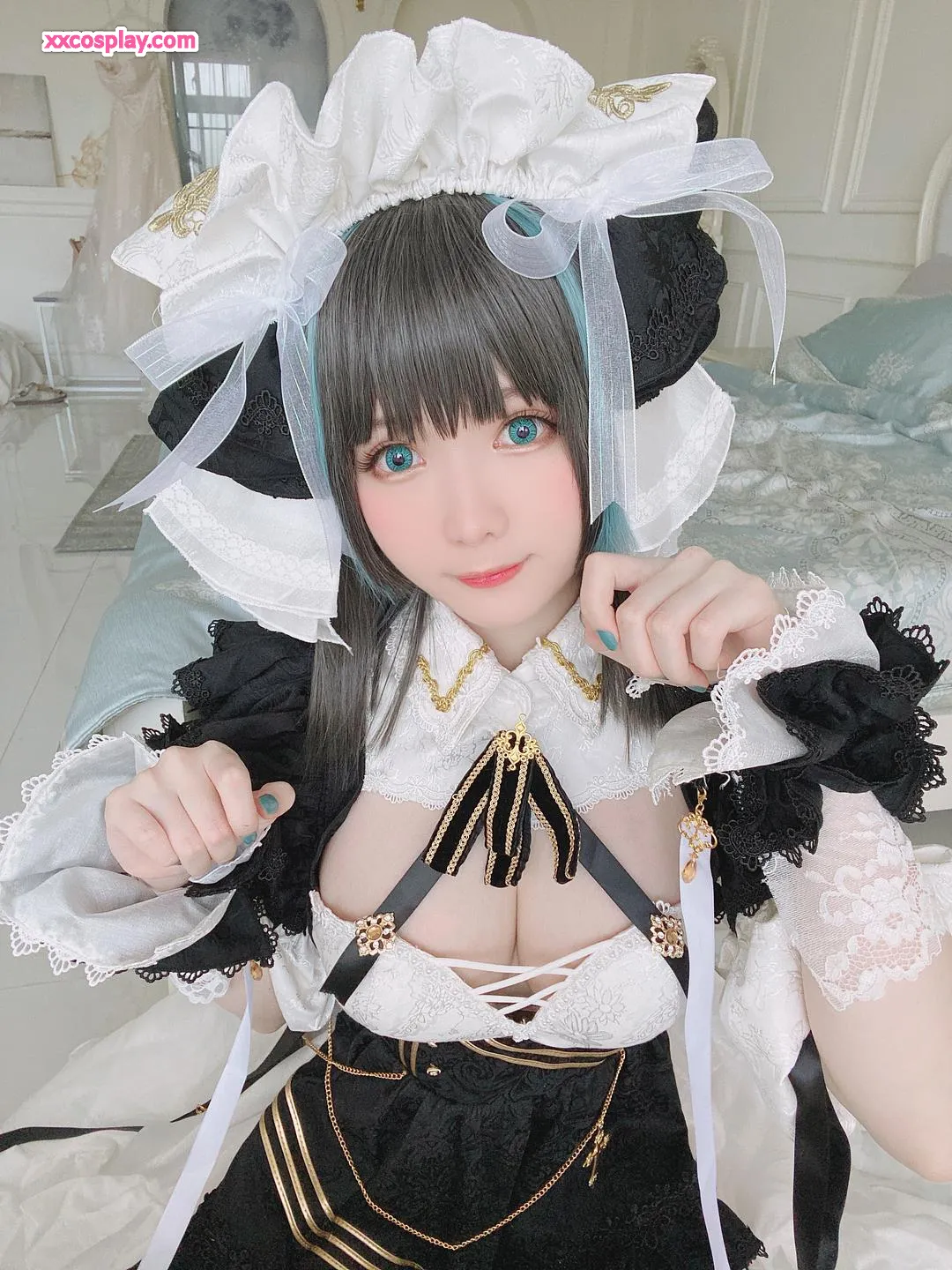 霜月Shimo的柴郡猫洛丽塔Cosplay